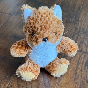 Tag Plush Fox Toy - Orange and White